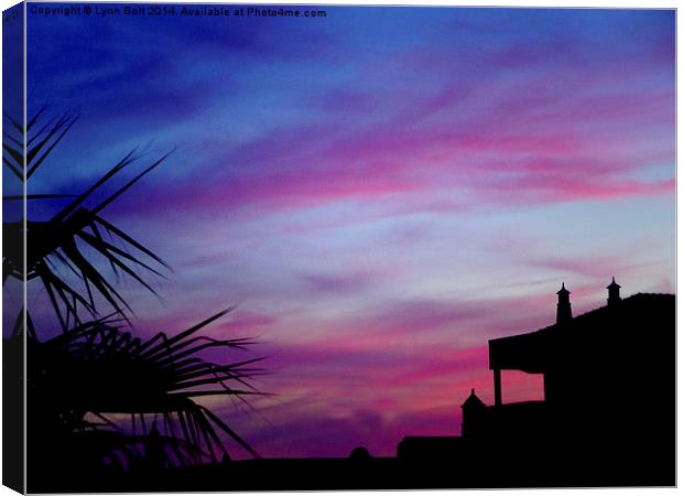  Sunset Silhouettes Canvas Print by Lynn Bolt