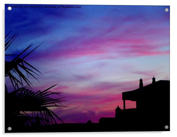  Sunset Silhouettes Acrylic by Lynn Bolt