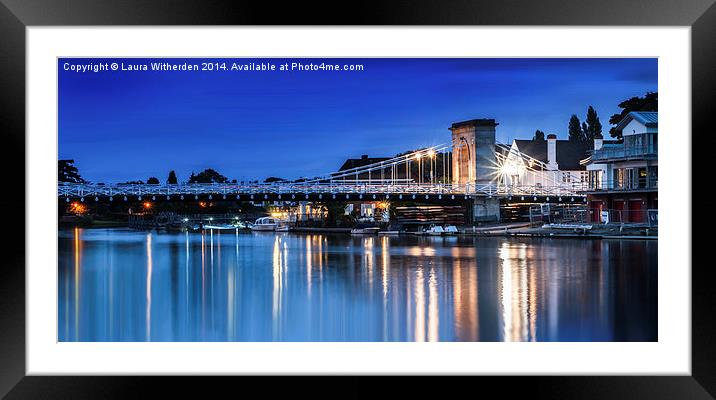 Marlow by Night Framed Mounted Print by Laura Witherden