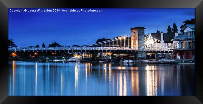 Marlow by Night Framed Print by Laura Witherden