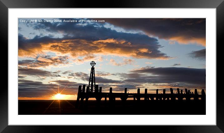  St Annes sunset Framed Mounted Print by Ian Clamp