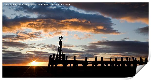  St Annes sunset Print by Ian Clamp