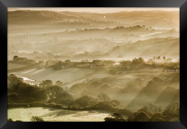  Dorset Sunrise Framed Print by Bob Small