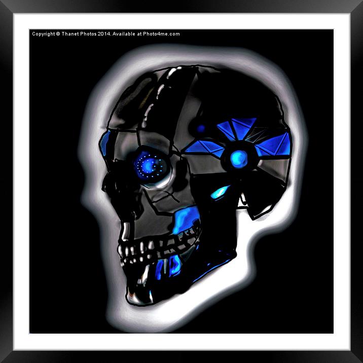  Android skull Framed Mounted Print by Thanet Photos