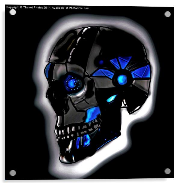  Android skull Acrylic by Thanet Photos