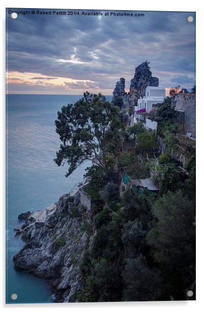  The Amalfi Coast Acrylic by Robert Pettitt