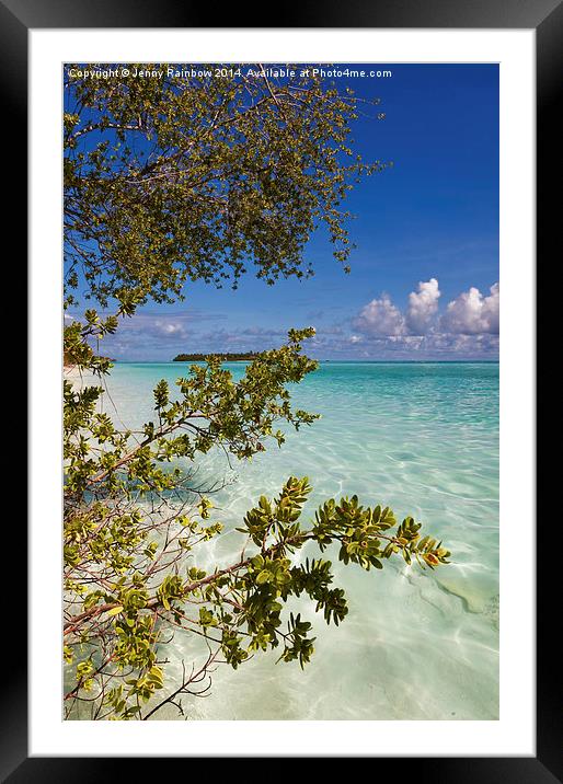 Tropical Island  Framed Mounted Print by Jenny Rainbow