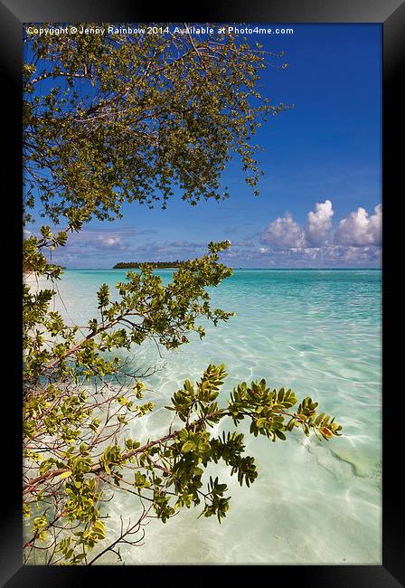  Tropical Island  Framed Print by Jenny Rainbow