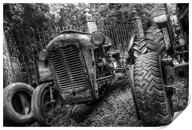 Old Tractor Print by Simon Case