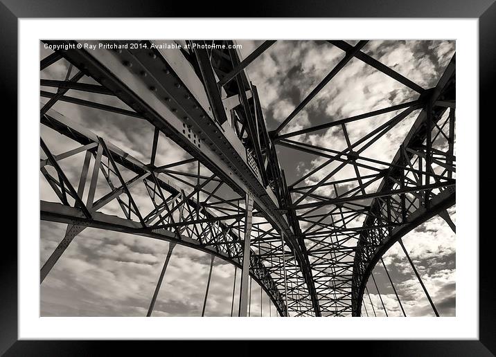  Wylam Railway Bridge Framed Mounted Print by Ray Pritchard