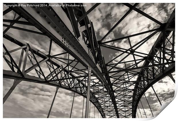  Wylam Railway Bridge Print by Ray Pritchard