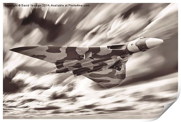 Avro Vulcan Bomber B2 (XH558) Print by David Yeaman
