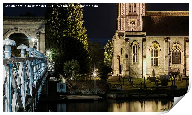 Marlow Church Print by Laura Witherden