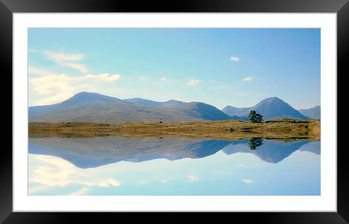  highland reflection    Framed Mounted Print by dale rys (LP)