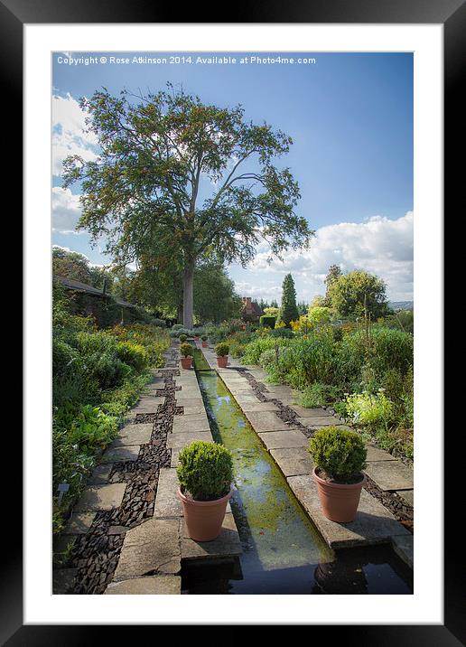  Rill garden, Charts Edge Framed Mounted Print by Rose Atkinson