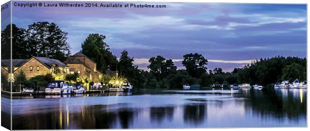 Thames by Twilight Canvas Print by Laura Witherden