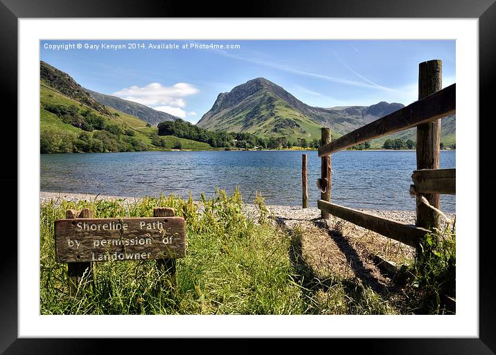  Buttermere Shoreline Framed Mounted Print by Gary Kenyon