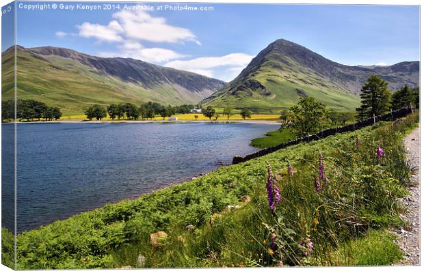  View Of Fleetwith Pike At Buttermere Canvas Print by Gary Kenyon