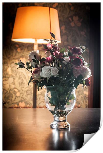  Vase of Roses Print by Sean Wareing