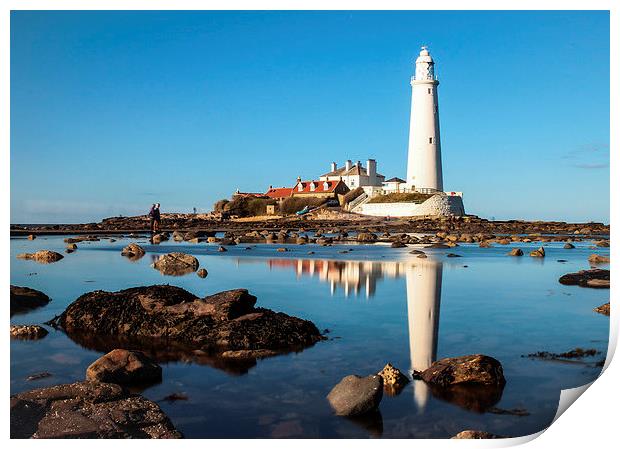  Reflections of the Lighthouse Print by Helen Holmes