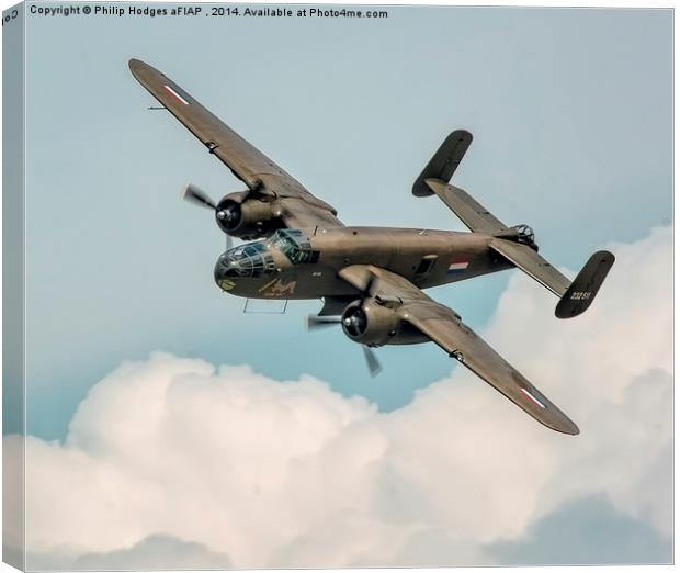 North American TB-25N Mitchell  Canvas Print by Philip Hodges aFIAP ,