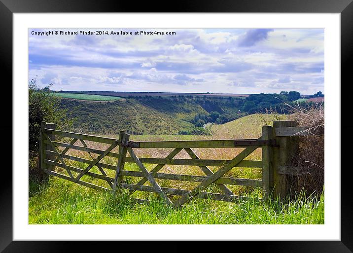  Field Gates, Brubberdale Framed Mounted Print by Richard Pinder