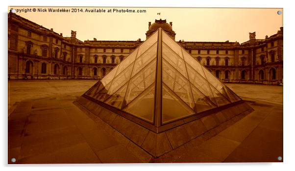  Musee du Louvre  Acrylic by Nick Wardekker