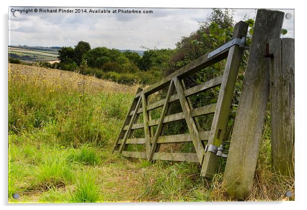  Broken Field Gate, Brubberdale, East Yorkshire Acrylic by Richard Pinder