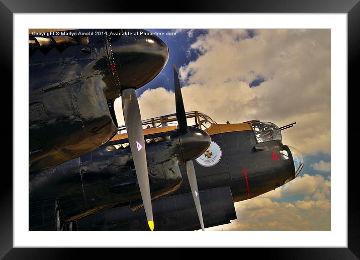  Canadian Avro Lancaster Bomber VeRA Framed Mounted Print by Martyn Arnold
