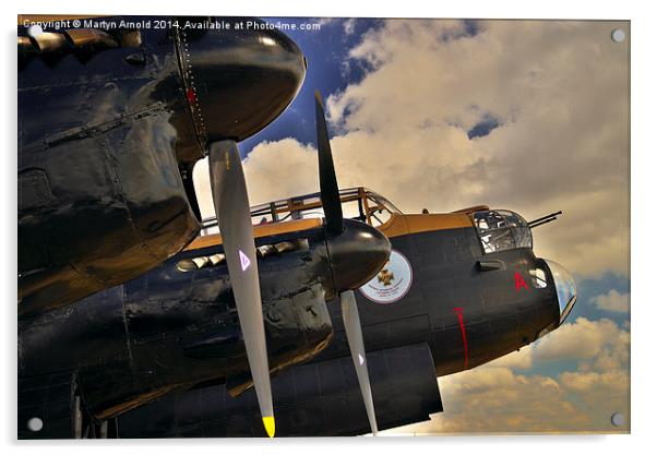 Canadian Avro Lancaster Bomber VeRA Acrylic by Martyn Arnold