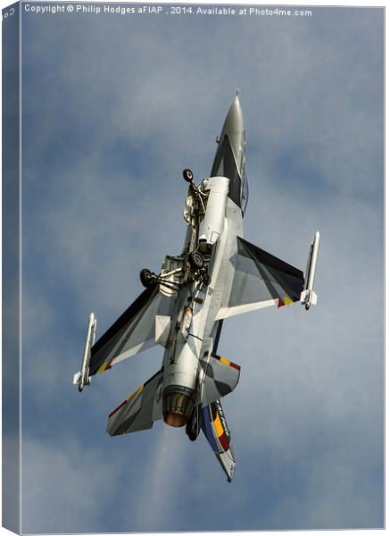 Lockheed Martin F-16AM Fighting Falcon Gear Down Canvas Print by Philip Hodges aFIAP ,