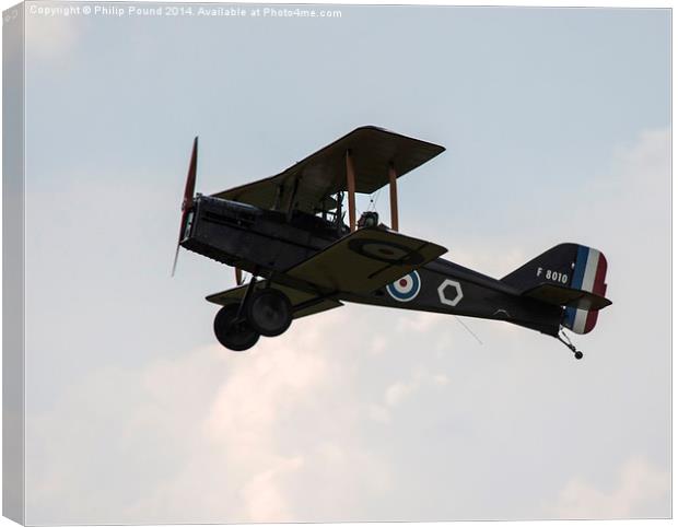  Royal Aircraft Factory S.E.5 single seat fighter  Canvas Print by Philip Pound