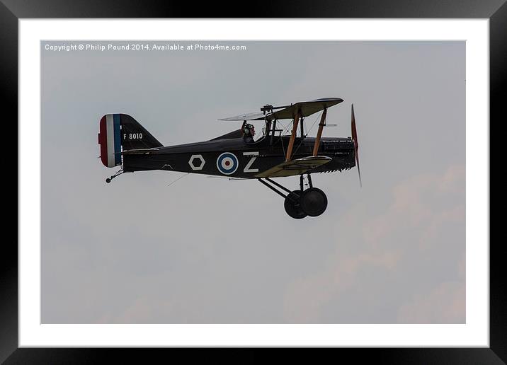  Royal Flying Corps Replica SE5 Single Seat Fighte Framed Mounted Print by Philip Pound