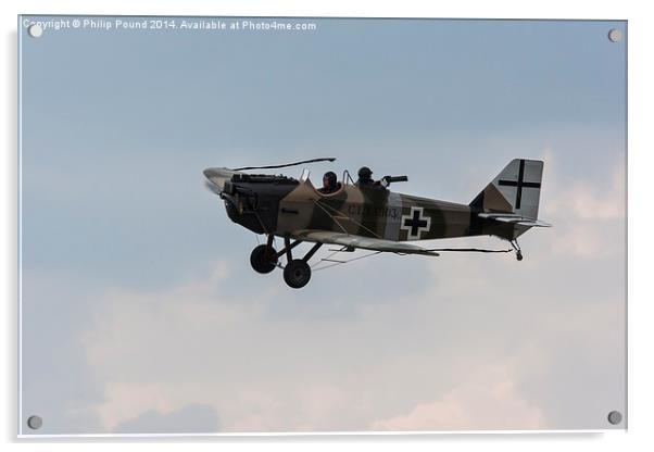  Cl.1 Replica German Junkers Airplane in Flight Acrylic by Philip Pound
