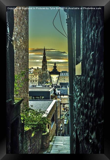  View from Royal Mile Edinburgh Framed Print by Tylie Duff Photo Art