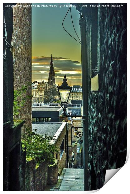  View from Royal Mile Edinburgh Print by Tylie Duff Photo Art