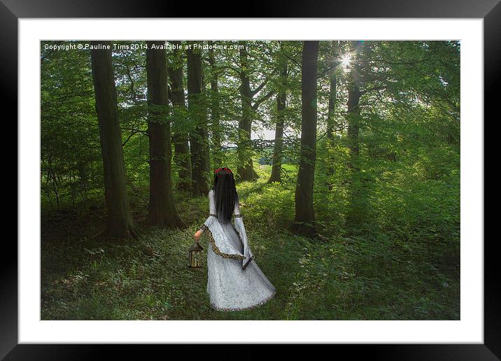  A walk in the woods Framed Mounted Print by Pauline Tims