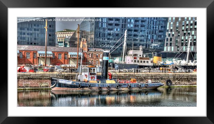  Liverpool - Old and New in Harmony Framed Mounted Print by Steve H Clark