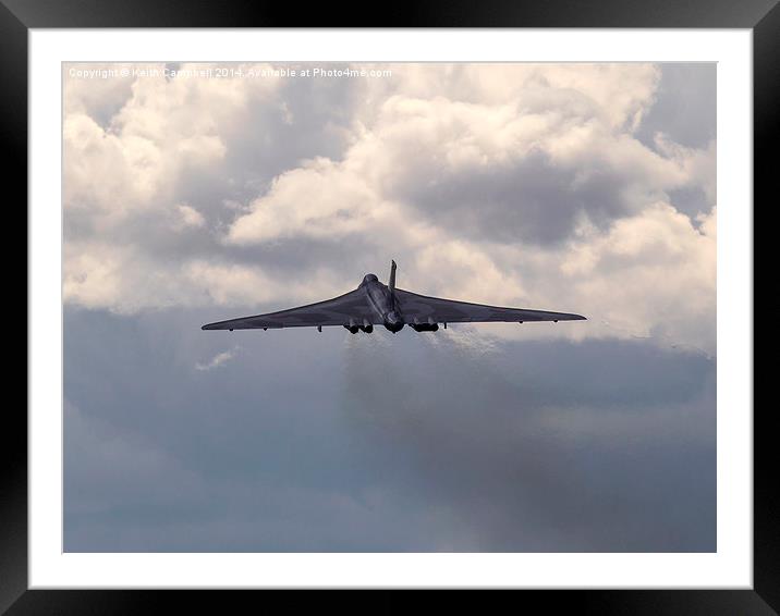  Vulcan launch from RAF Waddington Framed Mounted Print by Keith Campbell