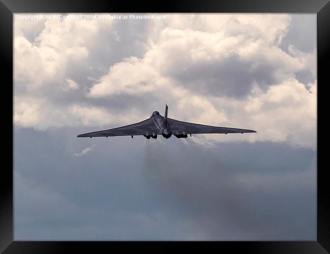  Vulcan launch from RAF Waddington Framed Print by Keith Campbell