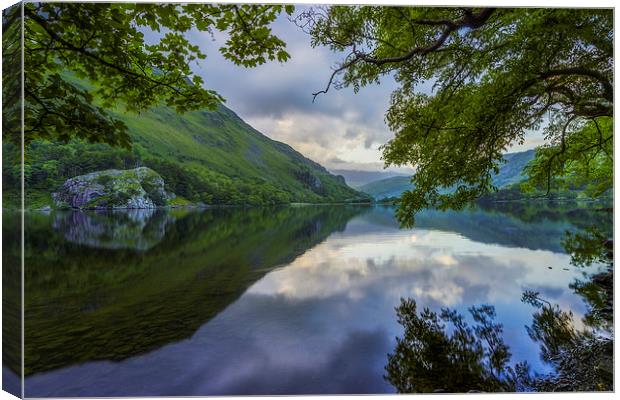  Peaceful Lakeside Canvas Print by Ian Mitchell