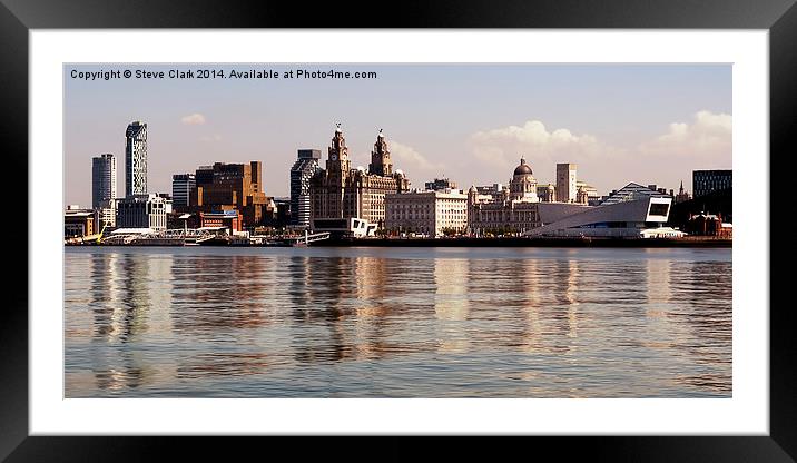  Liverpool's Skyline Framed Mounted Print by Steve H Clark