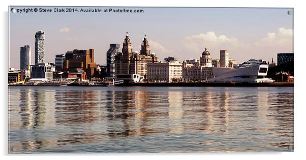  Liverpool's Skyline Acrylic by Steve H Clark