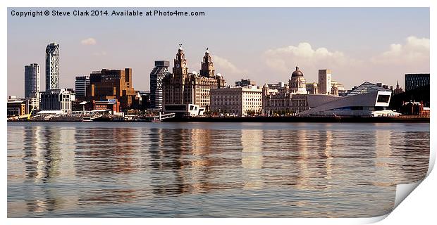  Liverpool's Skyline Print by Steve H Clark