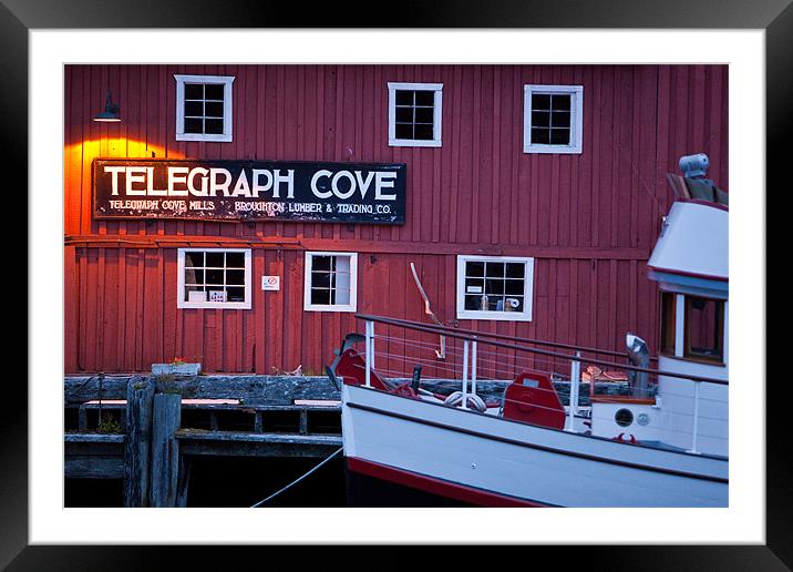Telegraph Cove Framed Mounted Print by Thomas Schaeffer