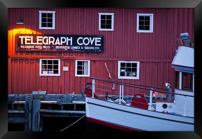 Telegraph Cove Framed Print by Thomas Schaeffer