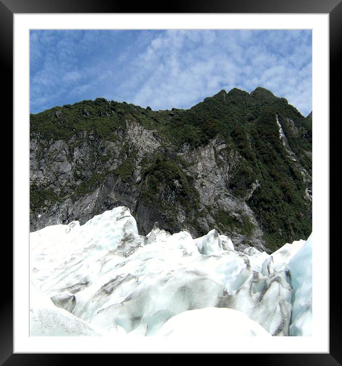 glacier Framed Mounted Print by timothy harris