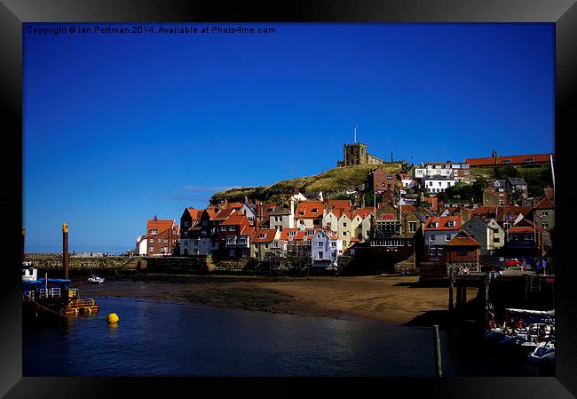  Whitby South Cliff Framed Print by Ian Pettman