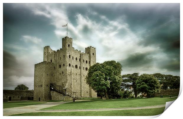  Rochester Castle Print by Rob Toombs