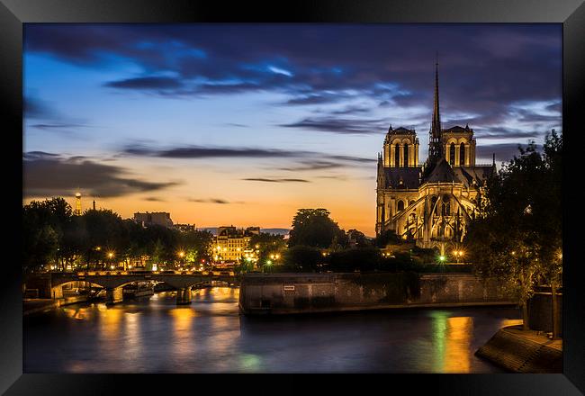 Notre Dame Cathedral, Paris, France Framed Print by Mark Llewellyn